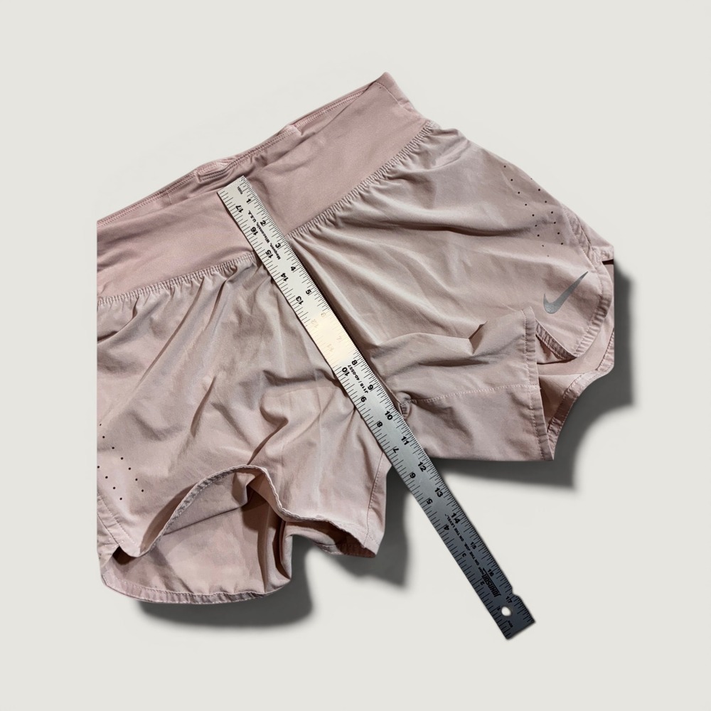 Nike Bundle Womens Dri-FIT Long Sleeve Top & Running Shorts Set Grey Pink Small - Picture 6 of 6